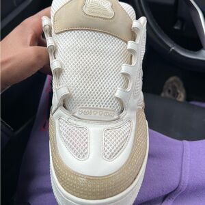 Louis Vuitton Skate Sneakers Beige White Authentic